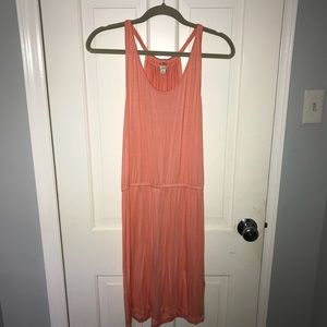 GAP stretchy coral pink dress